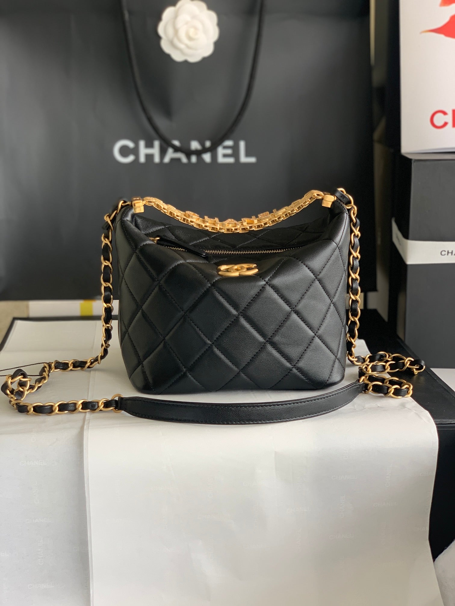 LuxluxHouse Great quality Chanel Top Bag 18*21*12CM Free shipping