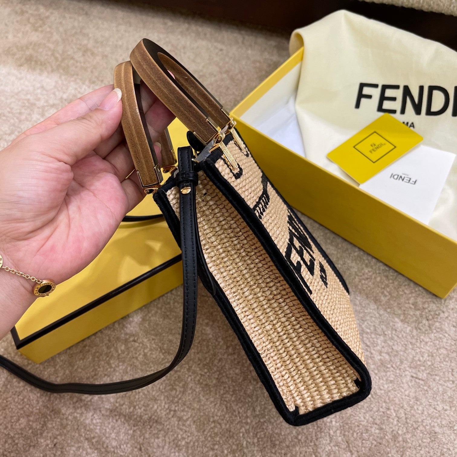 LuxluxHouse Great quality Fendi Bag Top Quality 13*6.5*18cm Free shipping