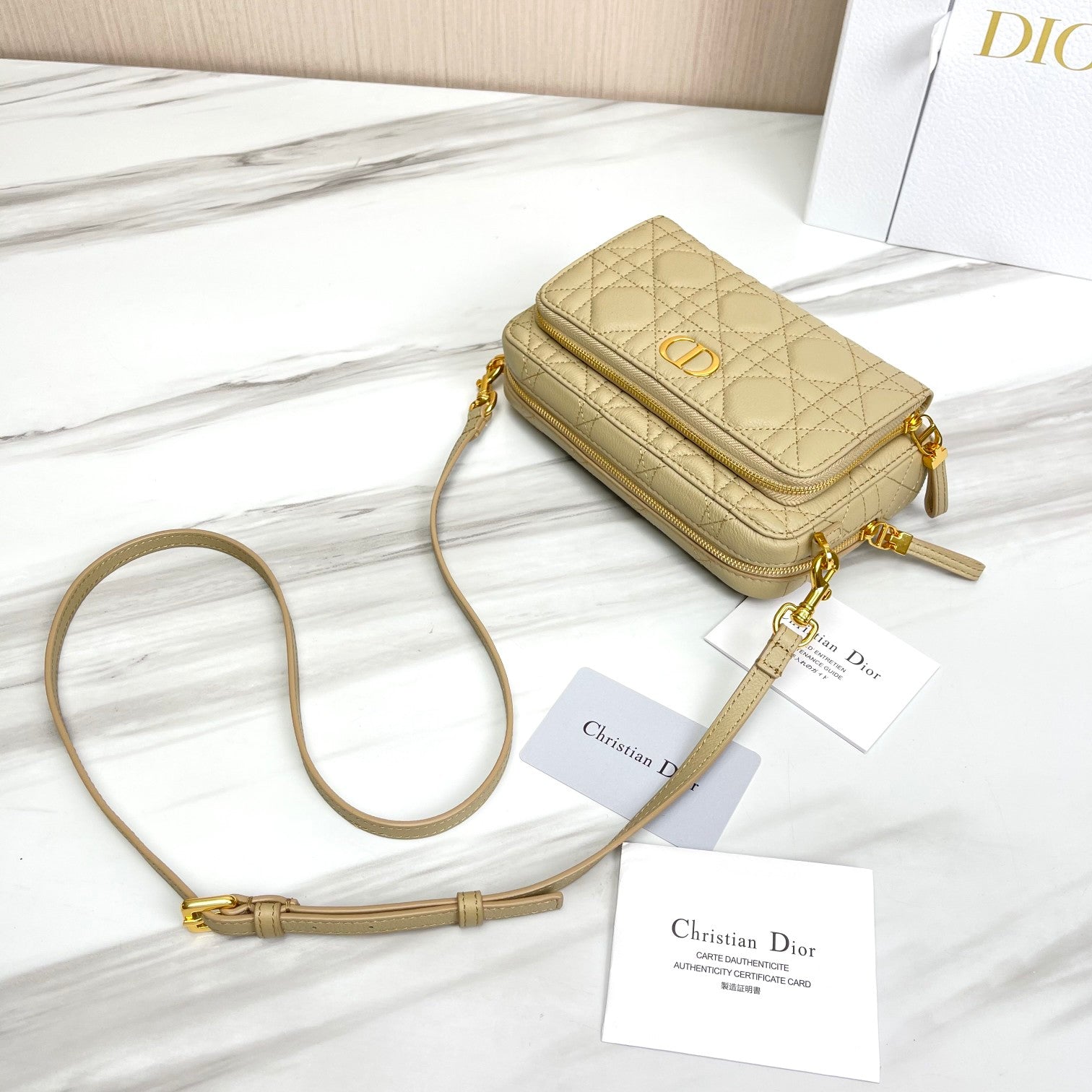 Free shipping LuxluxHouse Dior Top Bag 19*10.5*5cm