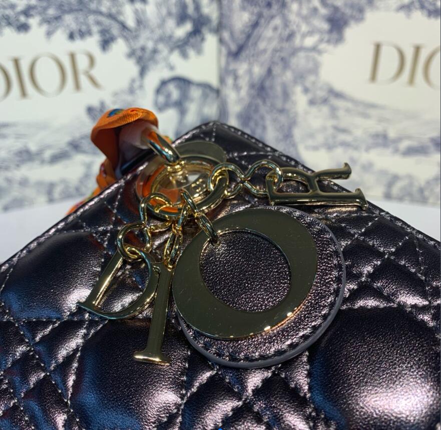 Free shipping LuxluxHouse Dior Top Bag 17*8*14cm