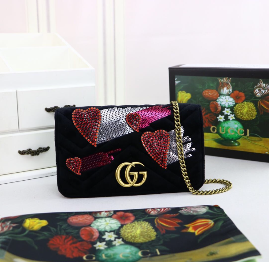 LuxluxHouse Great quality Gucci Bag Top Qualit 18*10*5CM Free shipping