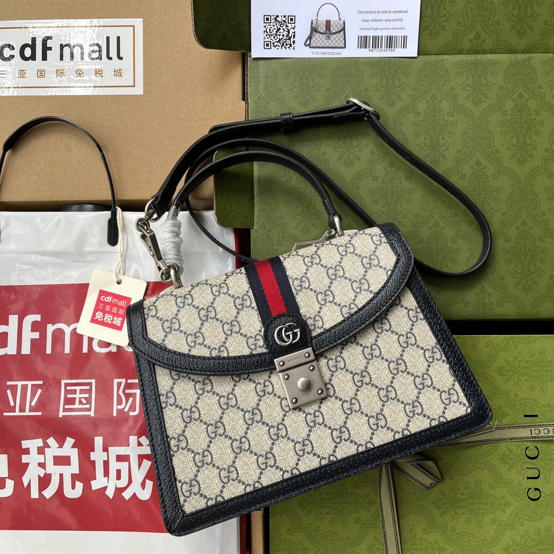 LuxluxHouse Great quality Gucci Bag Top Quality 25*17.5*7CM Free shipping