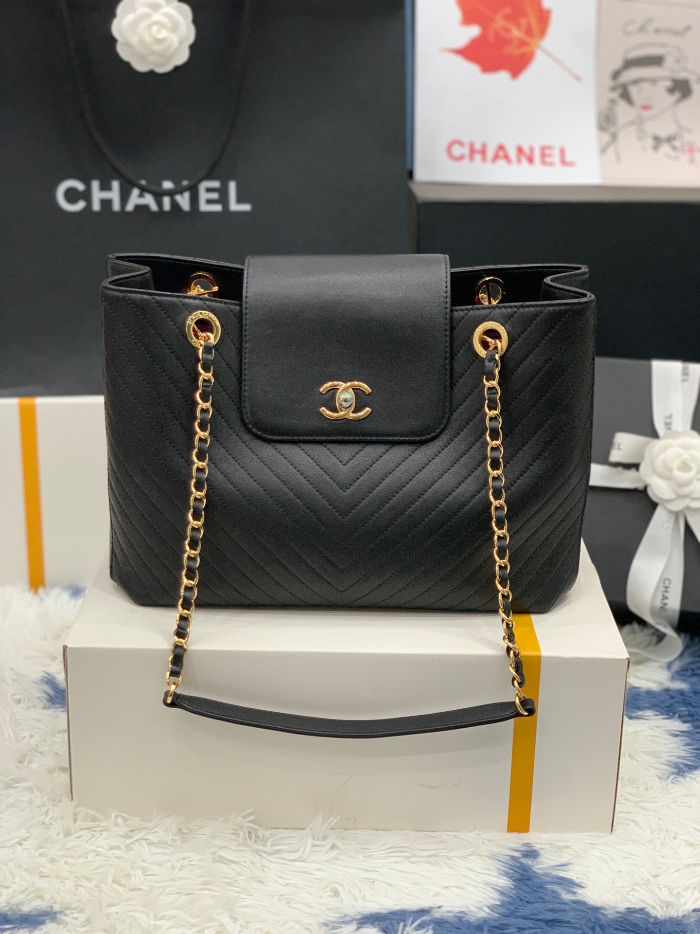 LuxluxHouse Great quality Chanel Bag Top Quality 33*22*17cm Free shipping