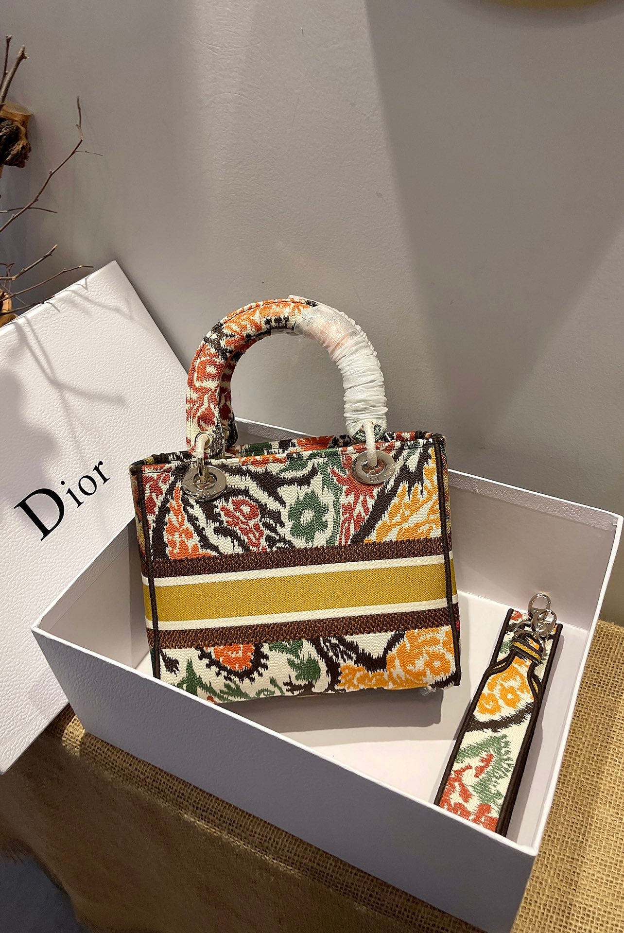 Free shipping LuxluxHouse Dior Top Bag 24*20*11cm