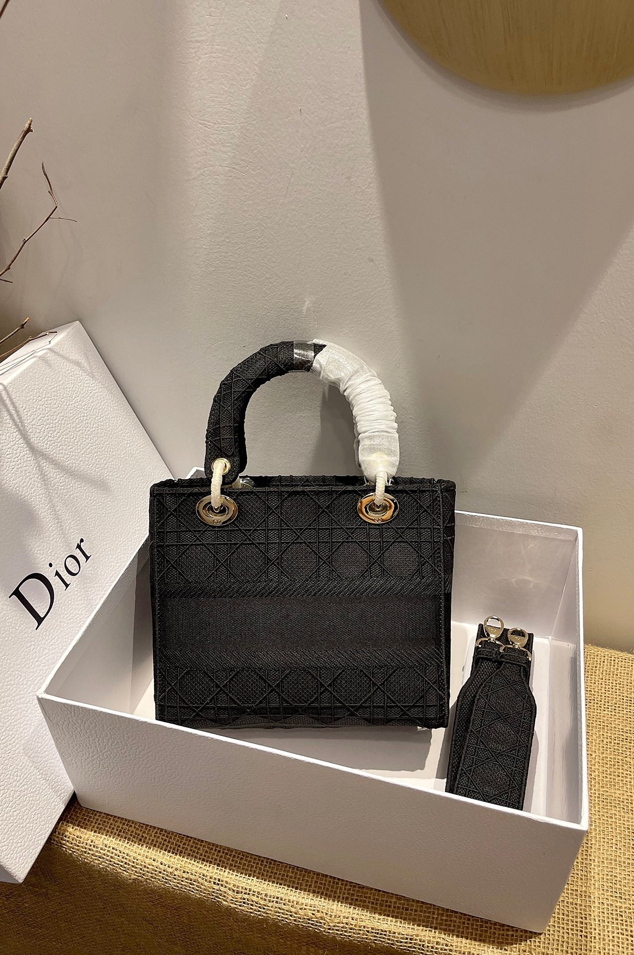 Free shipping LuxluxHouse Dior Top Bag 24*20*11cm