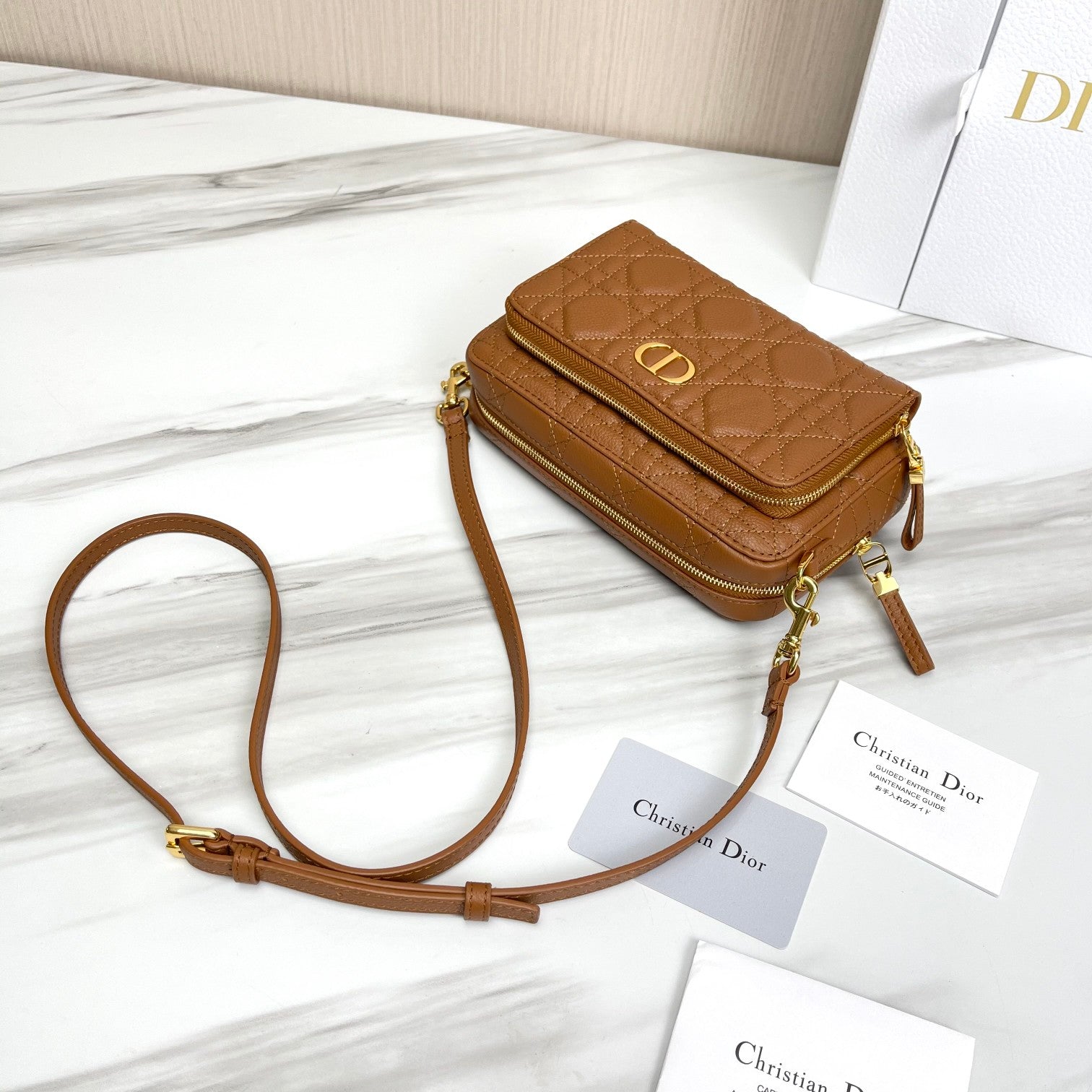 Free shipping LuxluxHouse Dior Top Bag 19*10.5*5cm