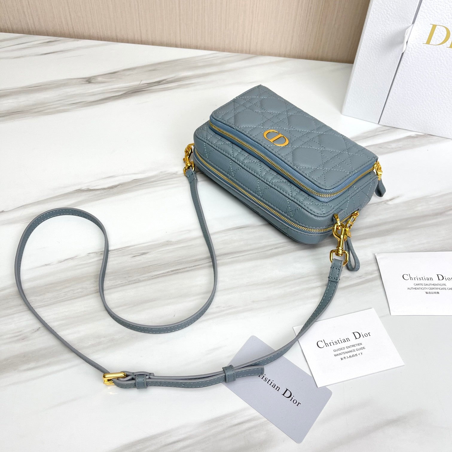 Free shipping LuxluxHouse Dior Top Bag 19*10.5*5cm