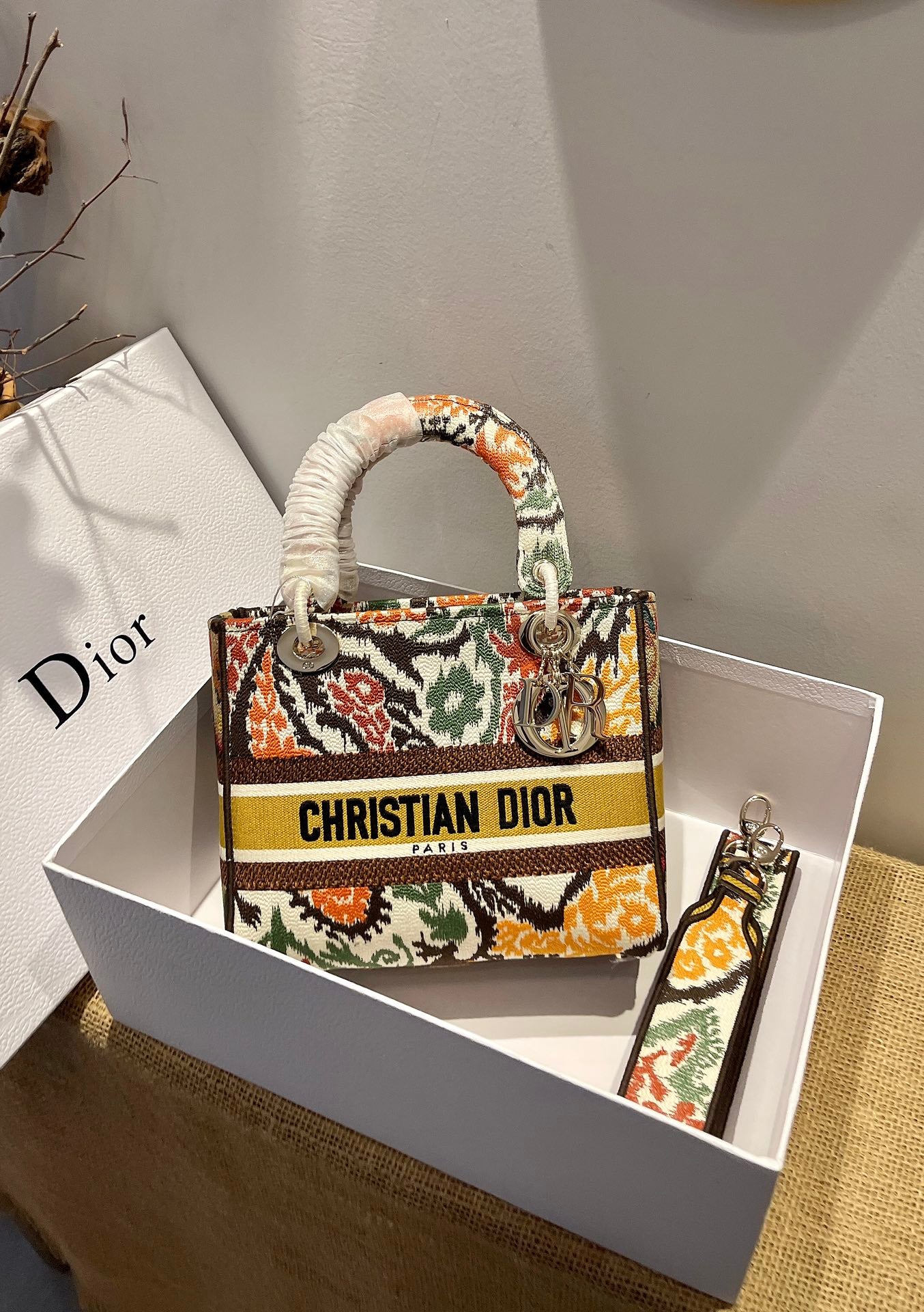 Free shipping LuxluxHouse Dior Top Bag 24*20*11cm