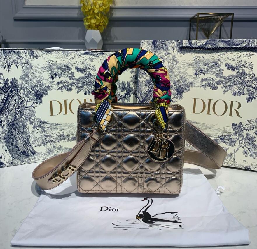 Free shipping LuxluxHouse Dior Top Bag 20.5*8.5*17cm