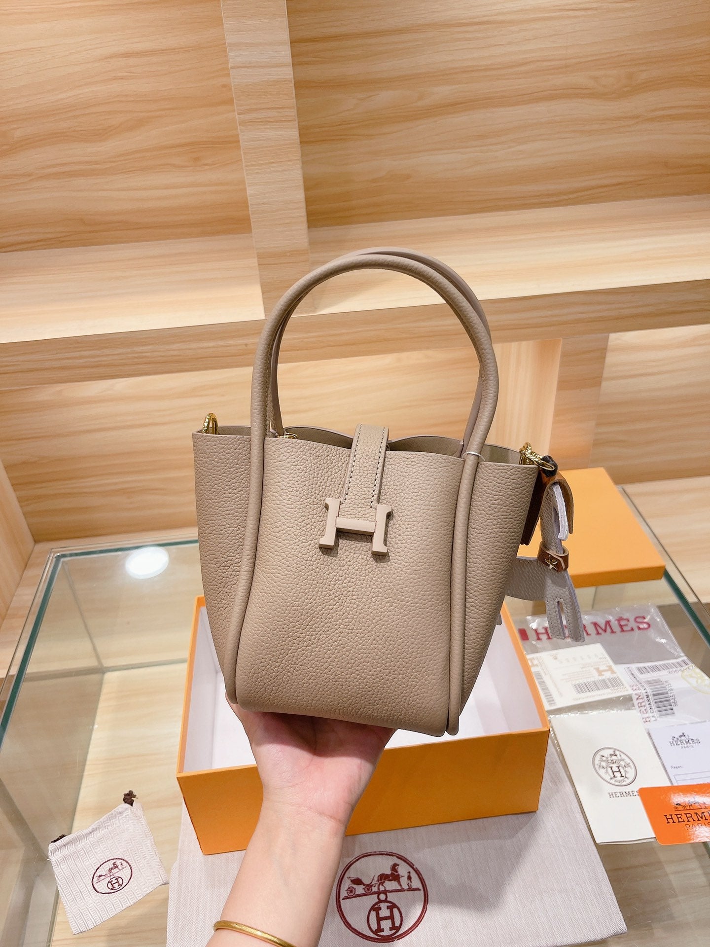 LuxluxHouse Great quality Hermes Top Bag 15*18cm Free shipping