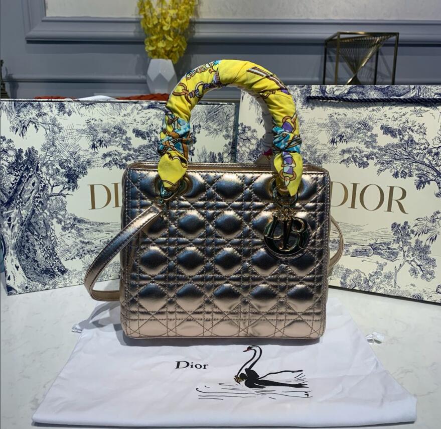 Free shipping LuxluxHouse Dior Top Bag 24*12*20cm