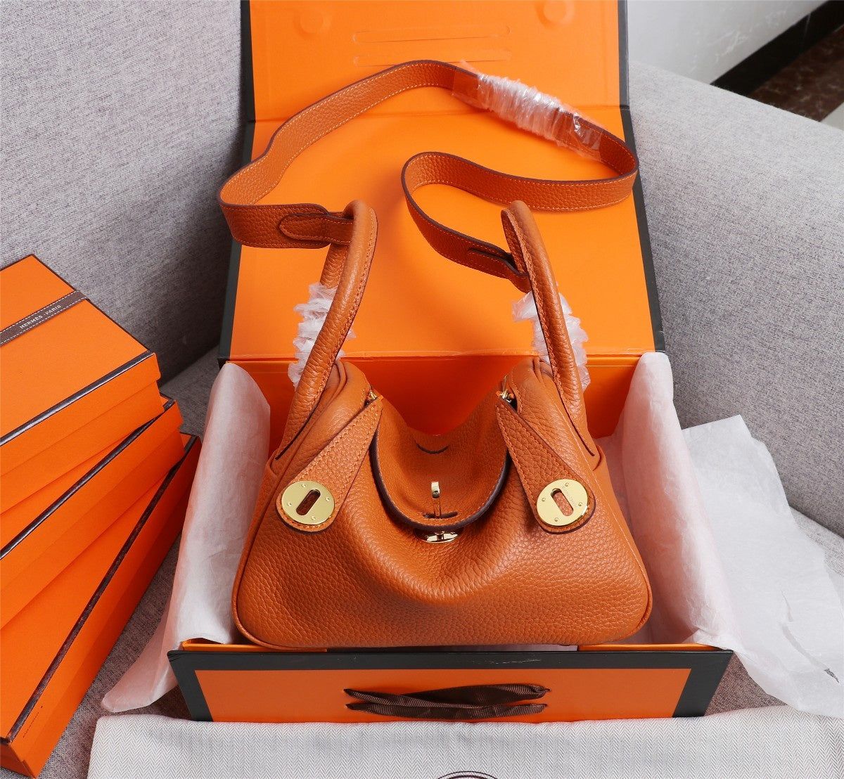 LuxluxHouse Great quality Hermes Top Bag 20cm Free shipping