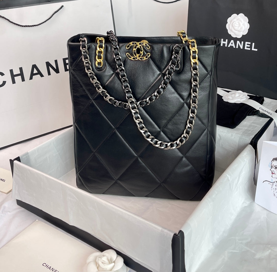 LuxluxHouse Great quality Chanel Top Bag 30*37*10CM Free shipping