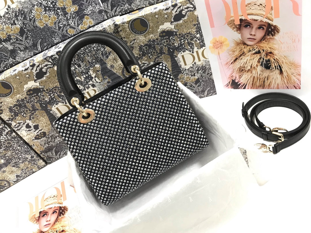 Free shipping LuxluxHouse Dior Top Bag 24*20*11cm