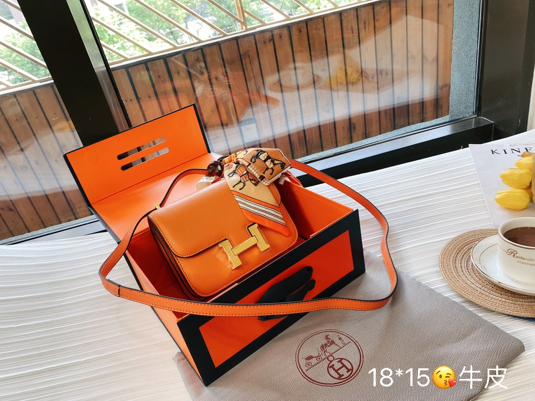 LuxluxHouse Great quality Hermes Top Bag 18*15CM Free shipping