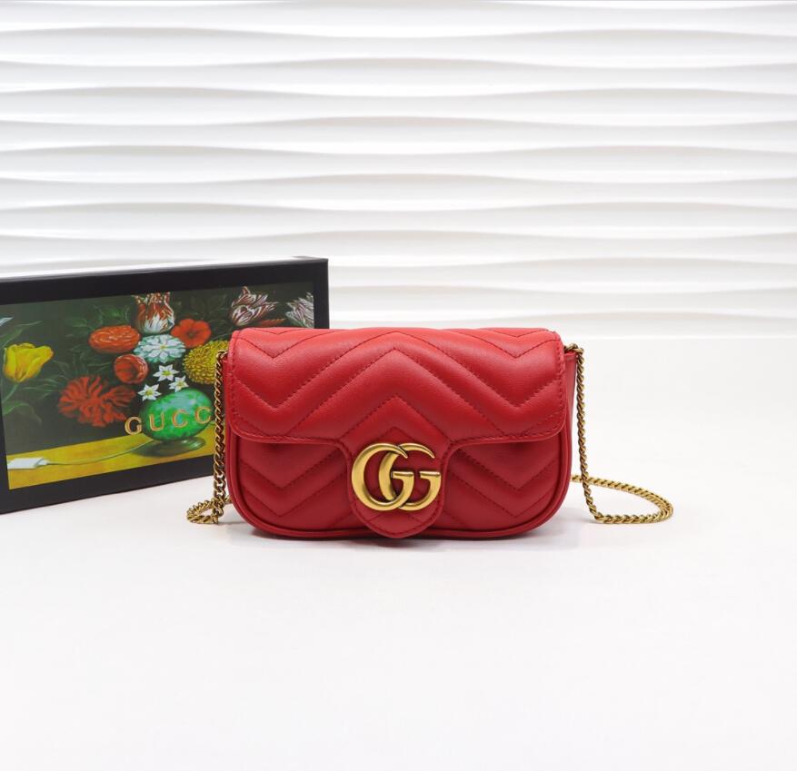 LuxluxHouse Great quality Gucci Top Bag 16.5*10.2*5.1cm Free shipping