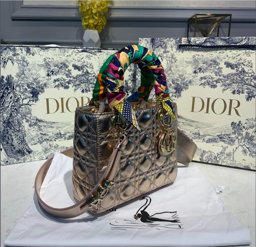 Free shipping LuxluxHouse Dior Top Bag 20.5*8.5*17cm