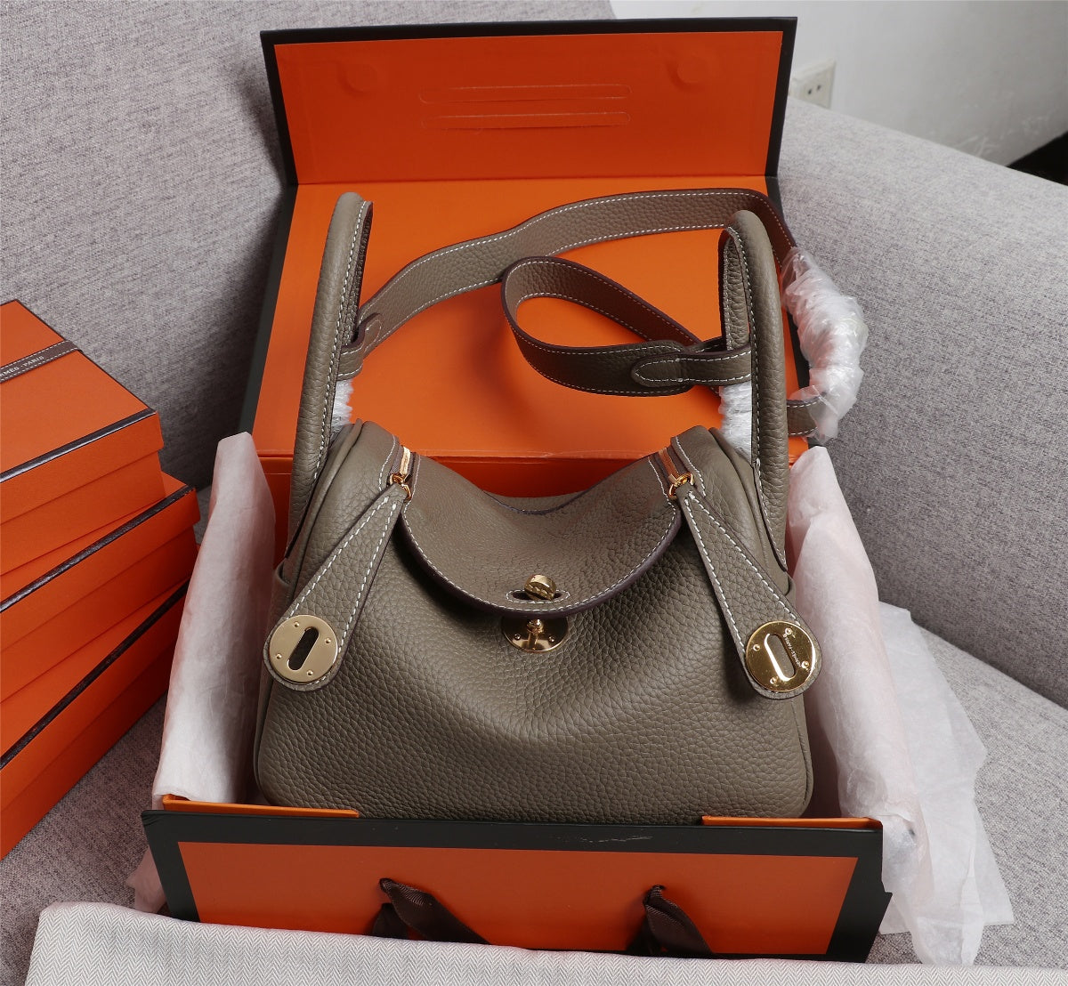 LuxluxHouse Great quality Hermes Top Bag 20cm Free shipping