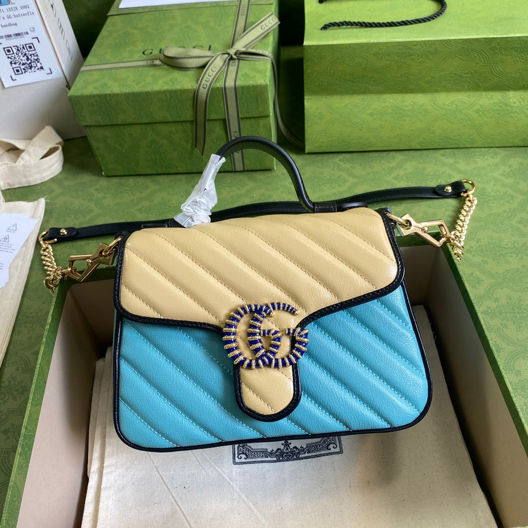 LuxluxHouse Great quality Gucci Top Bag 21*15.5*8cm Free shipping