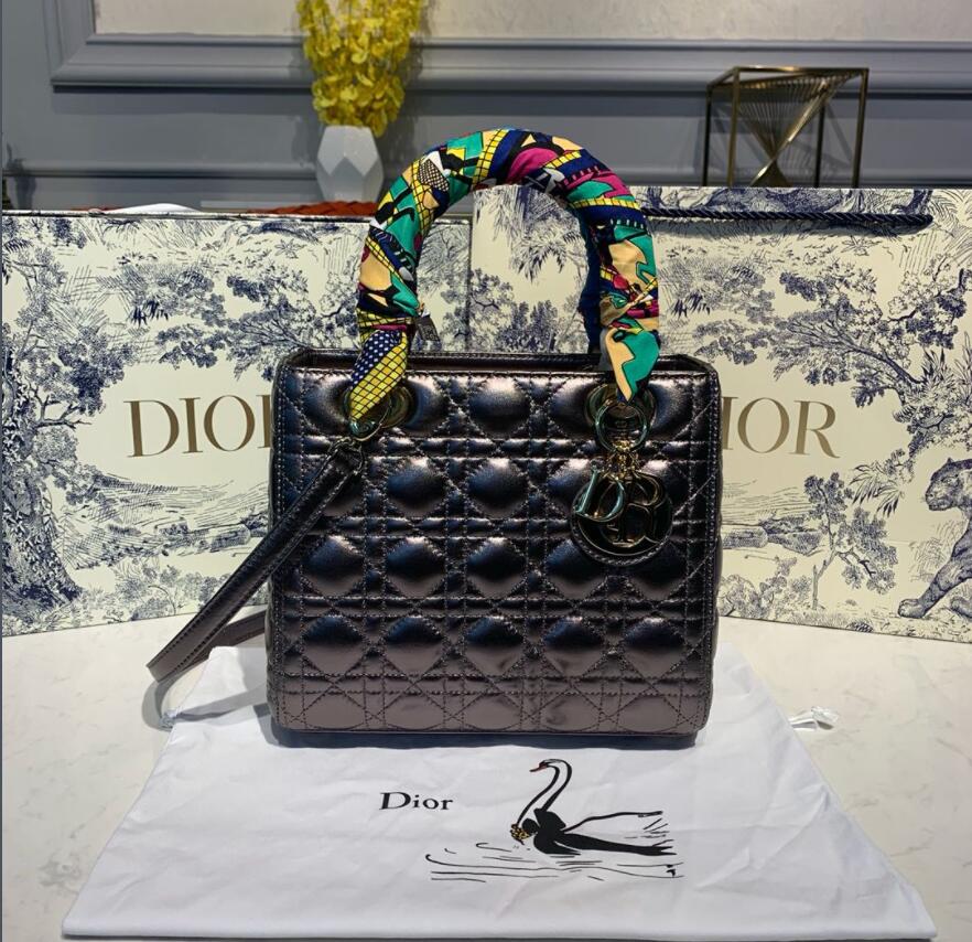 Free shipping LuxluxHouse Dior Top Bag 24*12*20cm