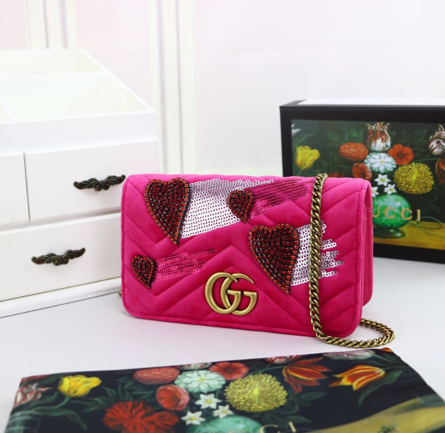 LuxluxHouse Great quality Gucci Bag Top Qualit 18*10*5CM Free shipping