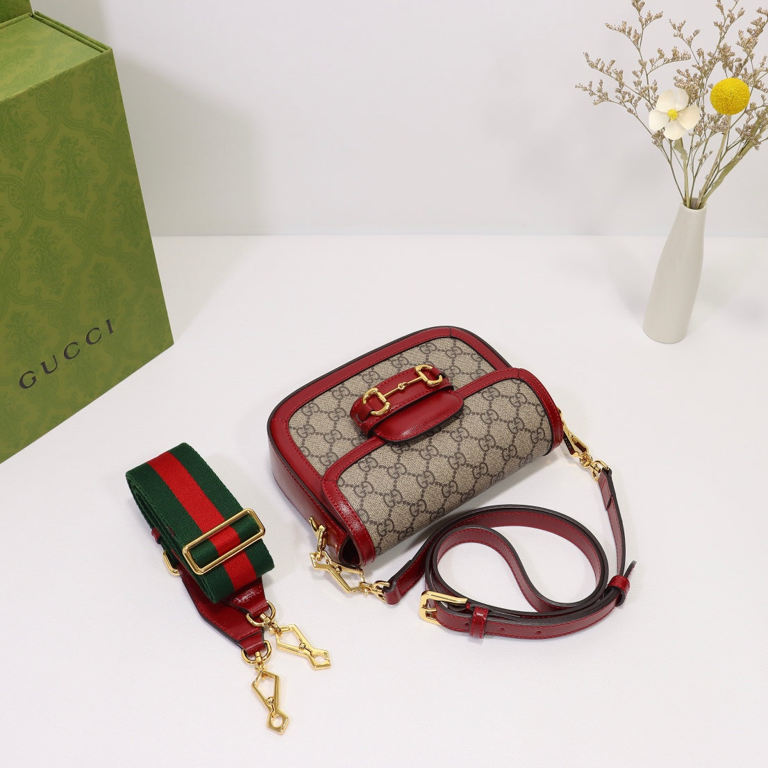 LuxluxHouse Great quality Gucci Top Bag 20.5*14.5*5cm Free shipping