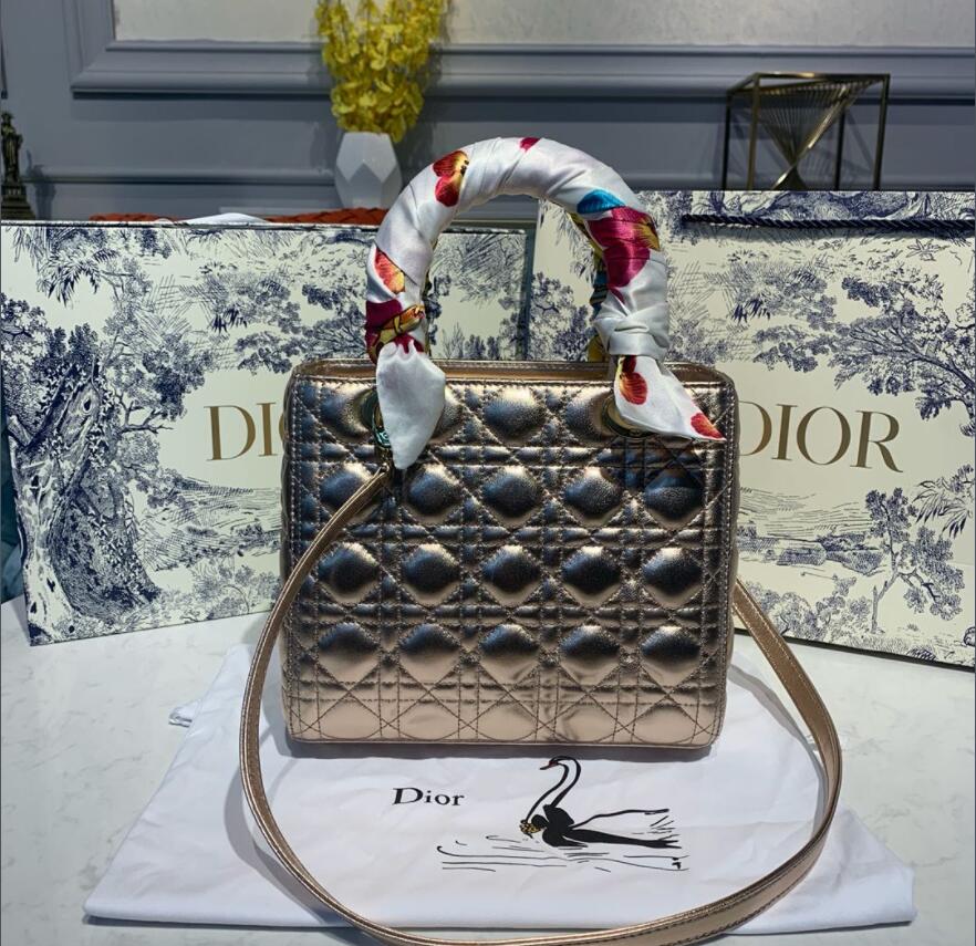 Free shipping LuxluxHouse Dior Top Bag 24*12*20cm