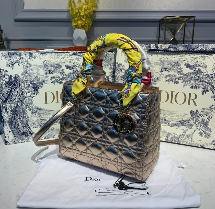 Free shipping LuxluxHouse Dior Top Bag 24*12*20cm