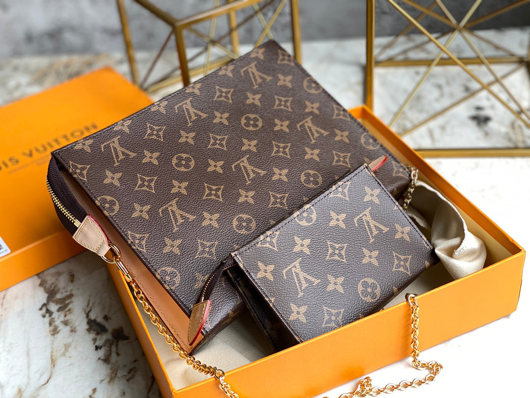 LuxluxHouse Great quality Louis Vuitton Bag Top Quality 26*20*5CM 15.5*10*5CM Free shipping