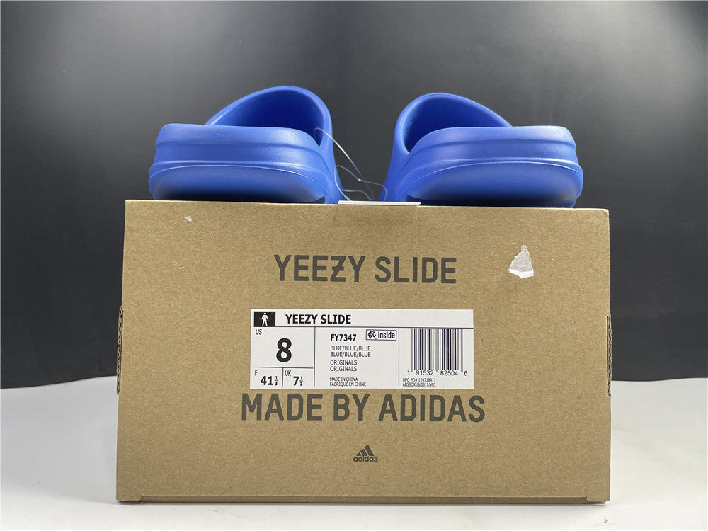 LuxluxHouse Great quality LuxluxHouse Great quality Yeezy Slide Blue FY7497 Free shipping