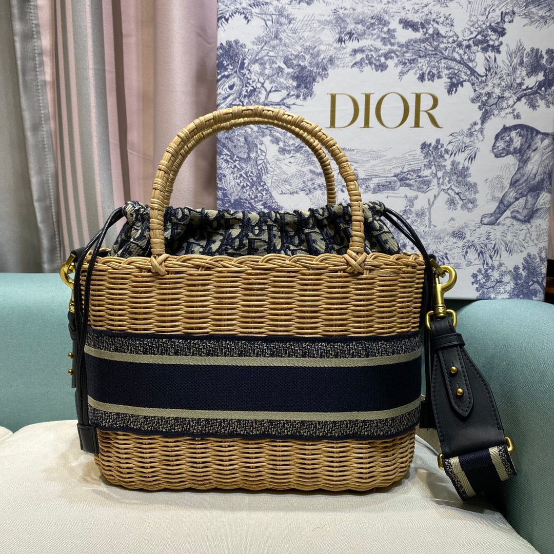 Free shipping LuxluxHouse Dior Top Bag 30*21*15cm