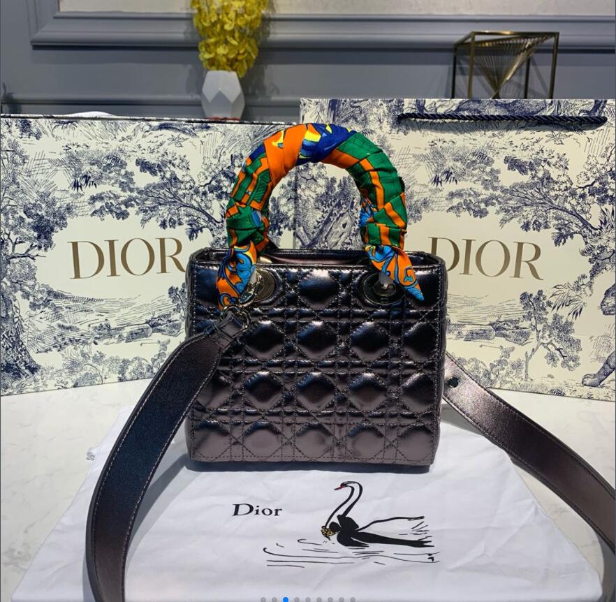 Free shipping LuxluxHouse Dior Top Bag 20.5*8.5*17cm