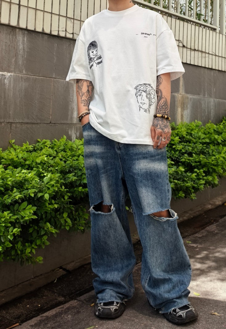 LuxluxHouse Best Quality Clothes Off White T-shirt