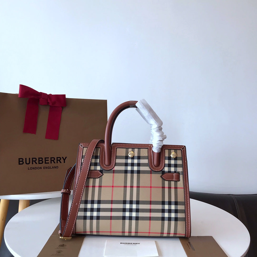 LuxluxHouse Great quality Burberry Top Bag 26*20*13.5cm Free shipping