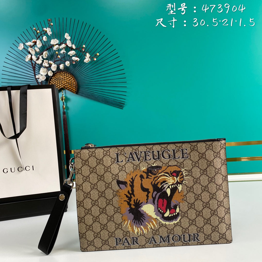 LuxluxHouse Great quality Gucci Bag Top Quality 30.5*21*1.5CM Free shipping