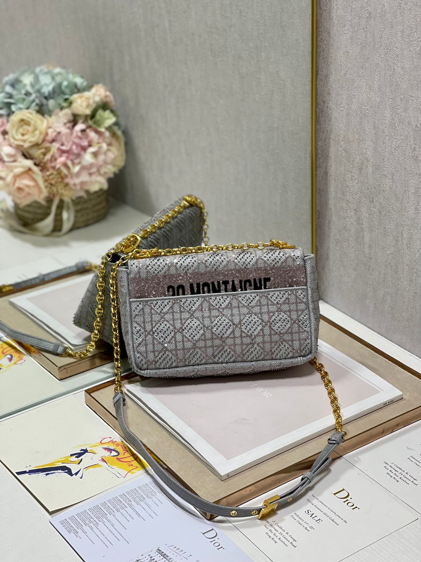 Free shipping LuxluxHouse Dior Top Bag 25CM