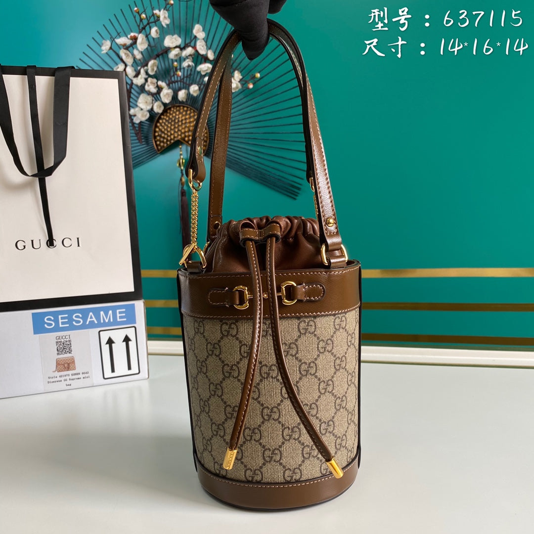 LuxluxHouse Great quality Gucci Bag Top Quality 14*16*14cm Free shipping