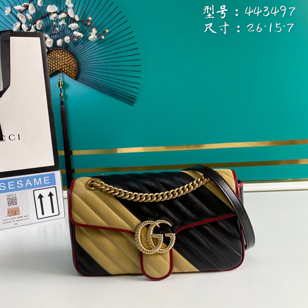 LuxluxHouse Great quality Gucci Bag Top Quality 26*15*7cm Free shipping