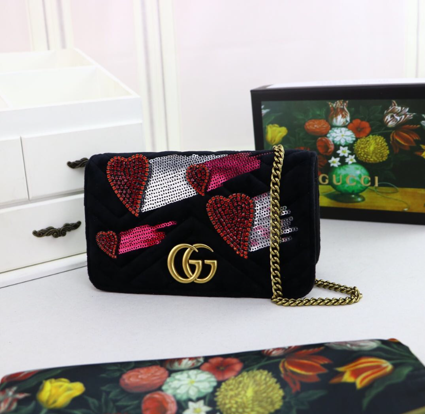 LuxluxHouse Great quality Gucci Bag Top Qualit 18*10*5CM Free shipping