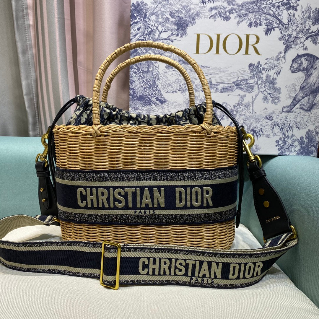 Free shipping LuxluxHouse Dior Top Bag 30*21*15cm