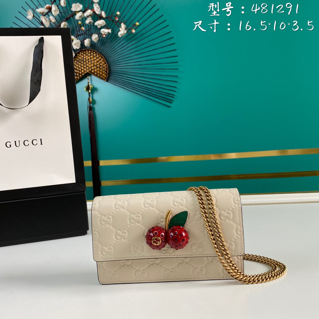 LuxluxHouse Great quality Gucci Bag Top Quality 16.5*10*3.5cm Free shipping