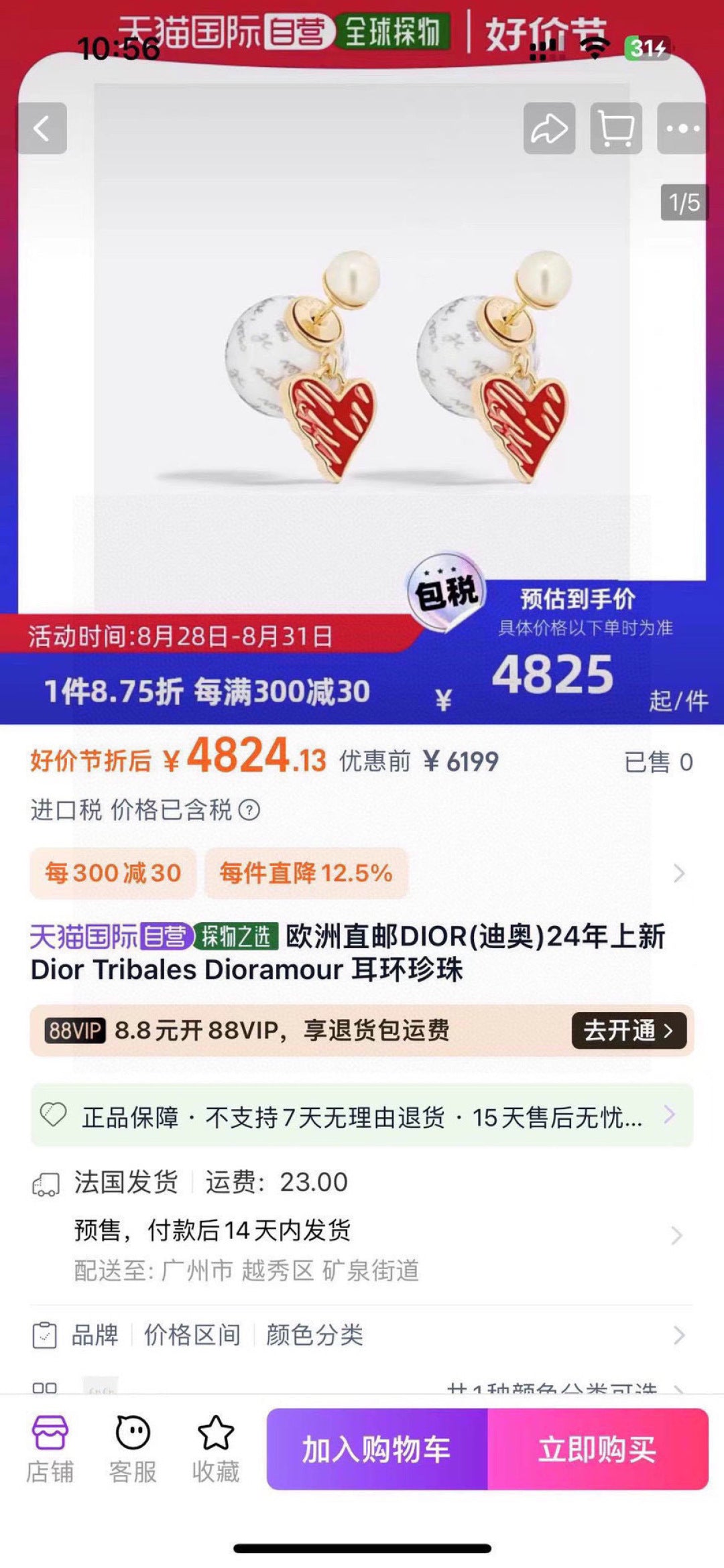 LuxluxHouse Best Quality Accessories Earrings Earrings Dior
