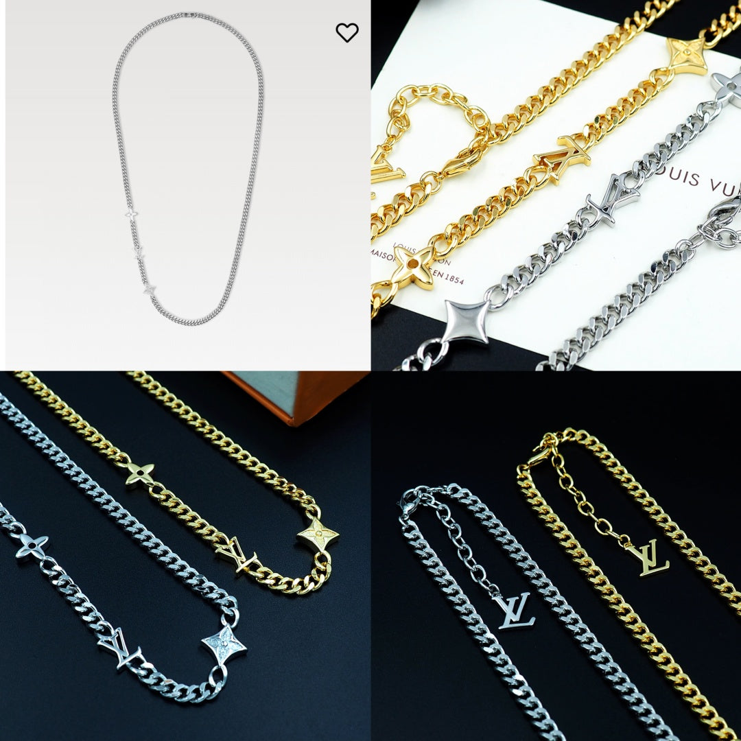 LuxluxHouse Best Quality Accessories Necklace Bracelet Louis Vuitton