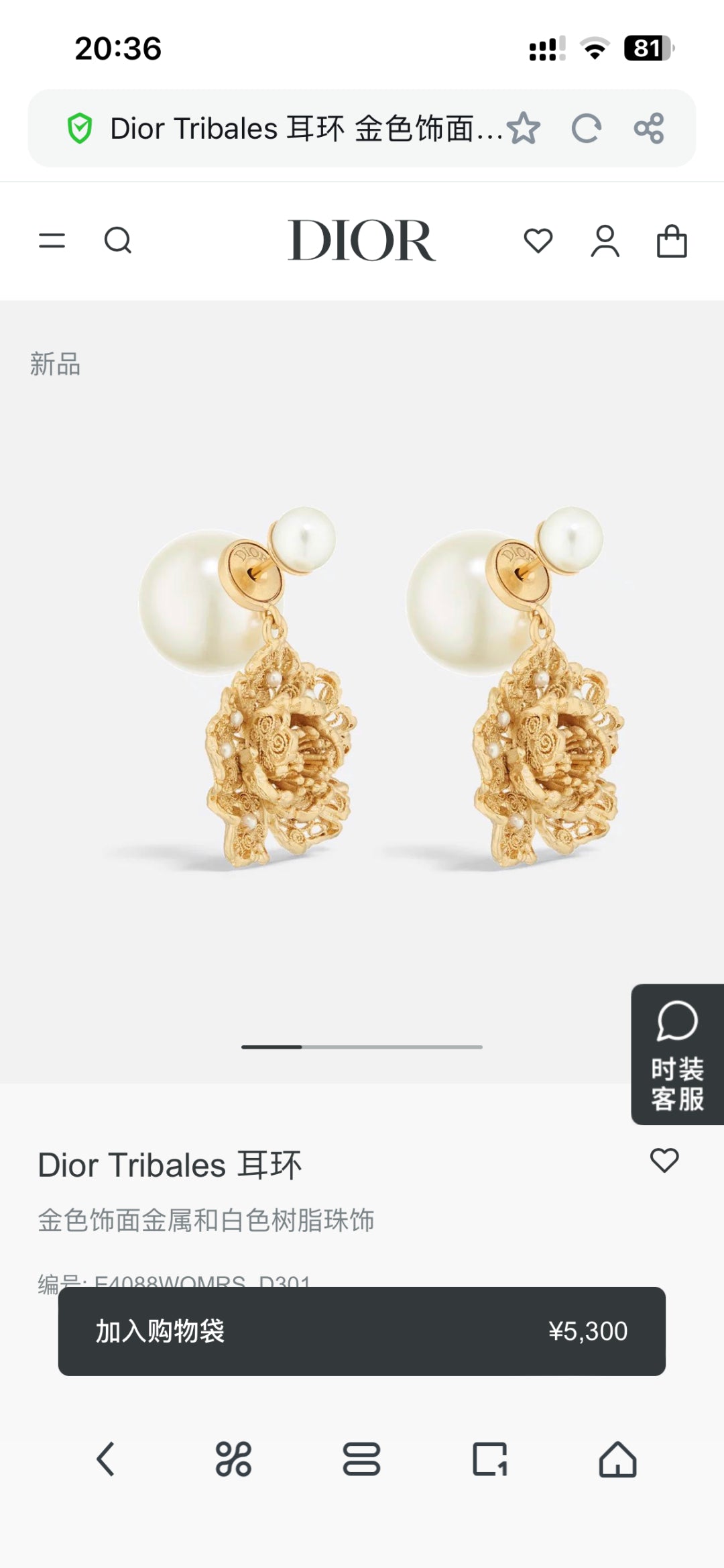 LuxluxHouse Best Quality Accessories Necklace Earrings Dior