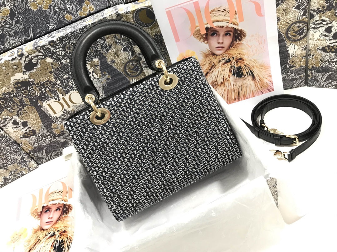 Free shipping LuxluxHouse Dior Top Bag 24*20*11cm