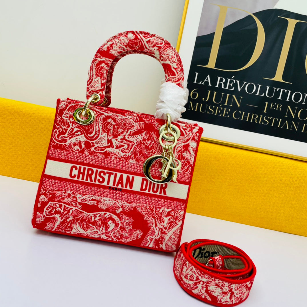 Free shipping LuxluxHouse Dior Top Bag 24*20*11cm