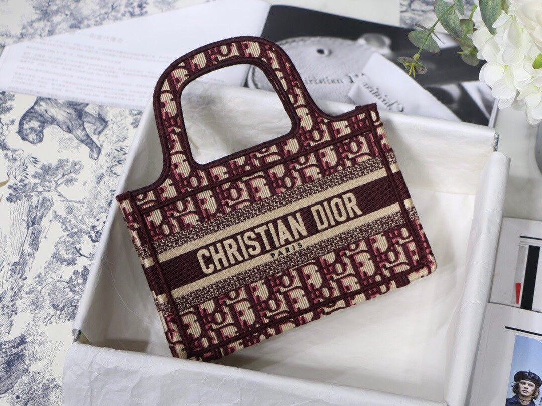 Free shipping LuxluxHouse Dior Top Bag 23*17*7cm