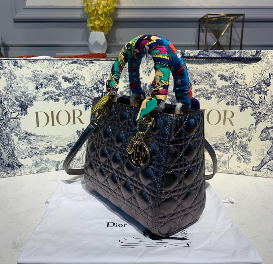 Free shipping LuxluxHouse Dior Top Bag 24*12*20cm