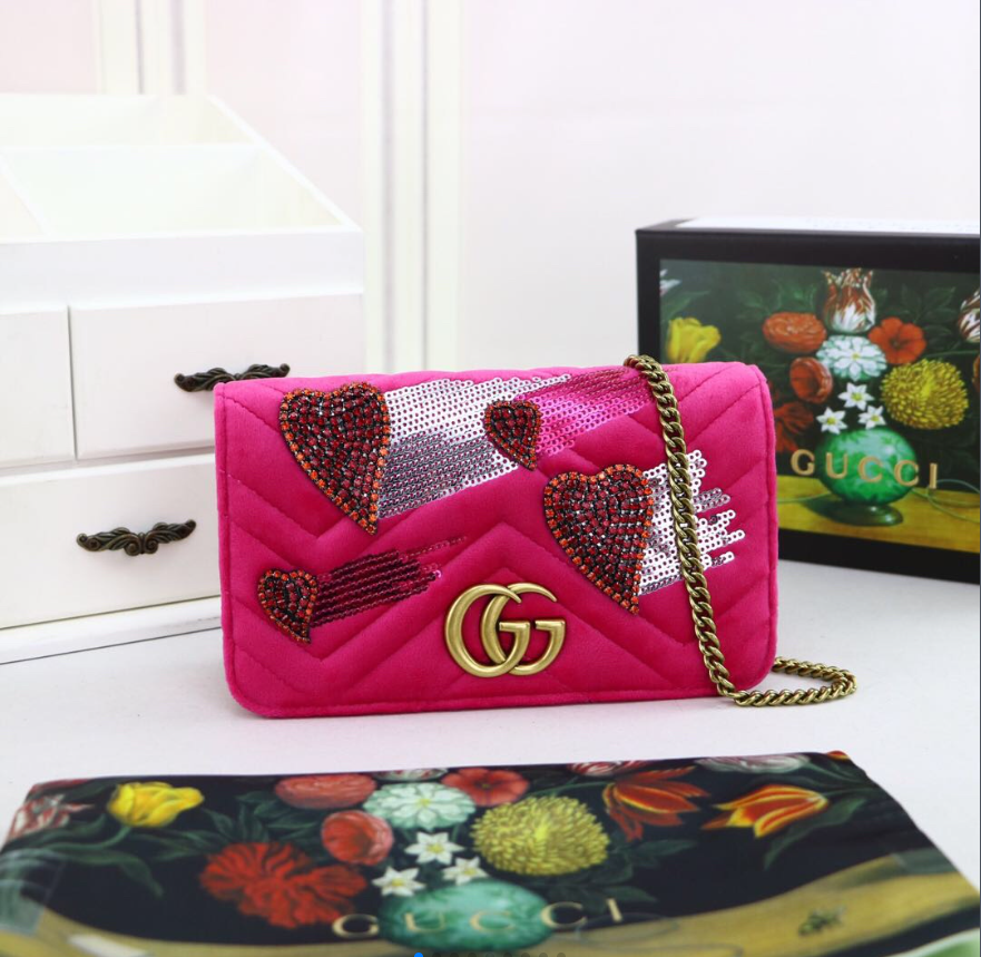 LuxluxHouse Great quality Gucci Bag Top Qualit 18*10*5CM Free shipping