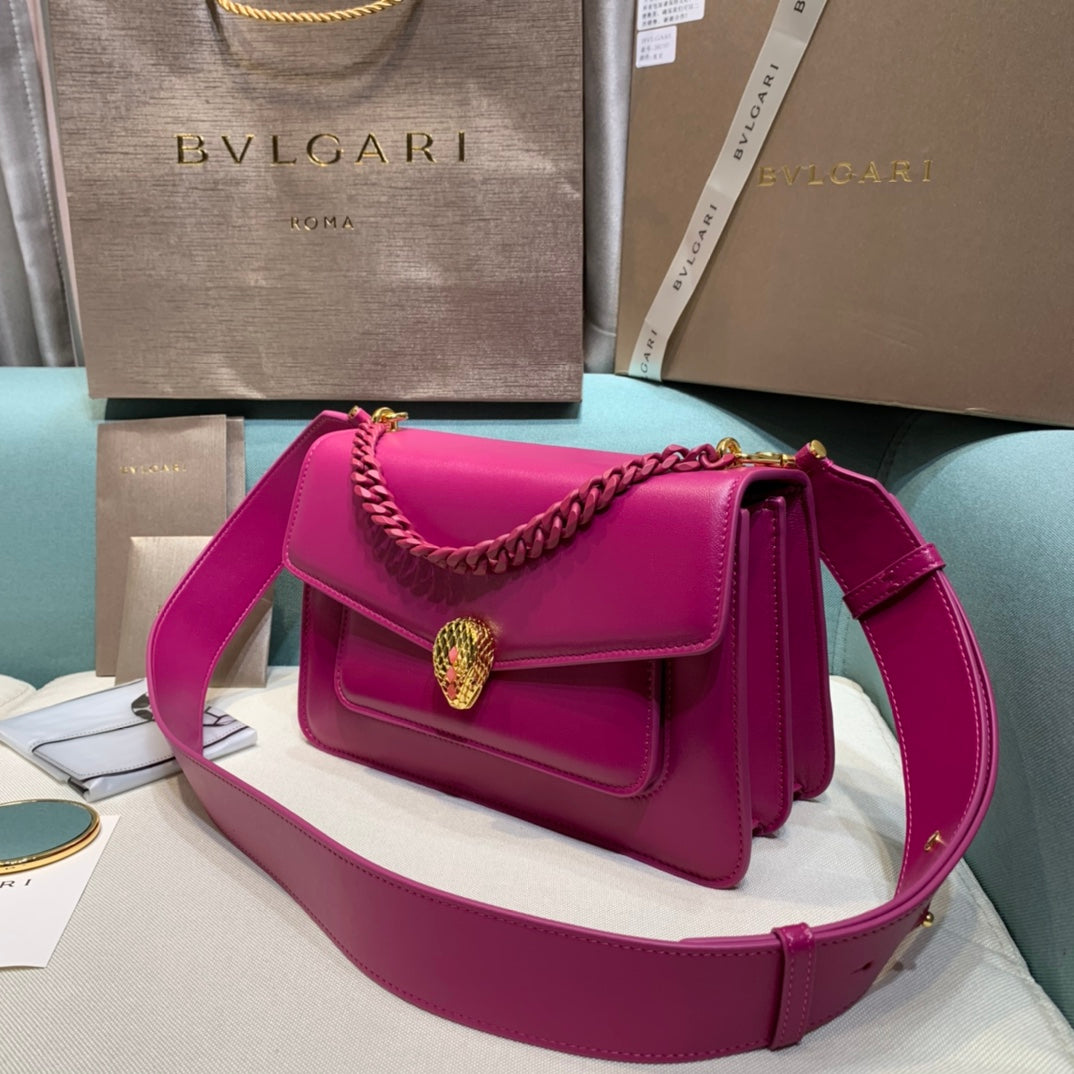 LuxluxHouse Great quality Bvlgari Top Bag 25×14.5×9cm Free shipping